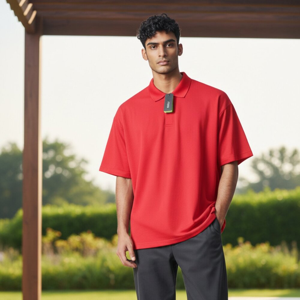Izod Men's Cool FX Performance Polo Shirt L/G‎ Salmon